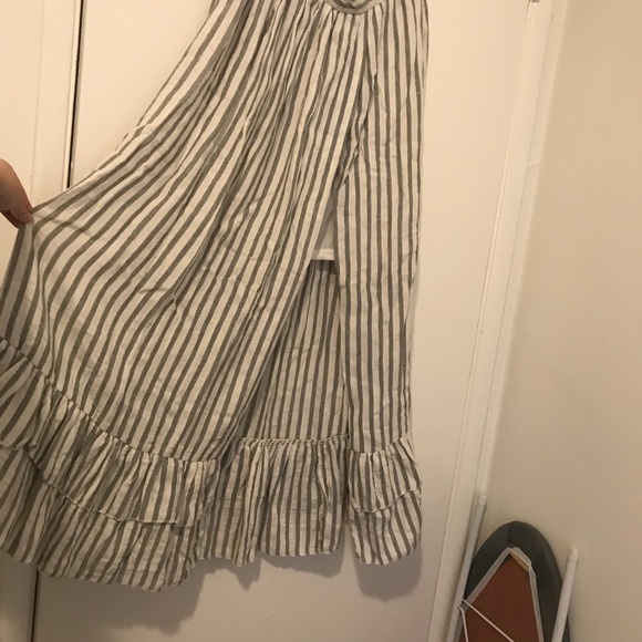 NWOT Striped Maxi Skirt with Slit - Picture 4 of 7